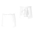 Tablier de cuisine blanc 40 cm