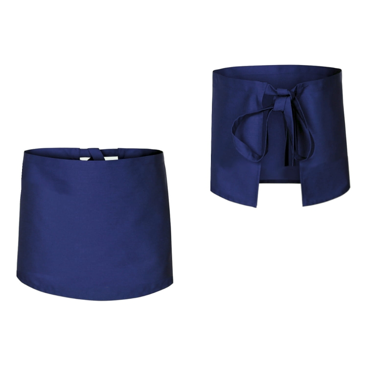 Tablier de cuisine bleu marine 40 cm de long