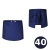 Tablier de cuisine long bleu marine 40 cm