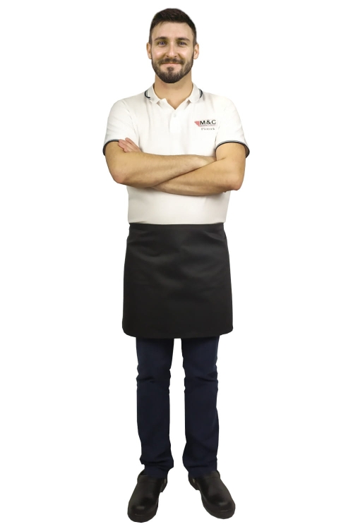 Tablier de serveur noir 40 cm