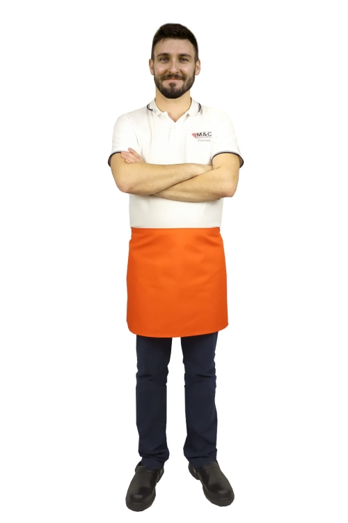 Tablier de serveur orange 40 cm