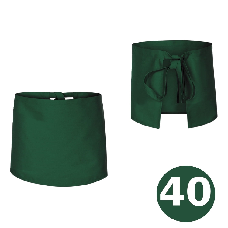 Tablier de serveur de cuisine 40 cm vert