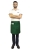 Tablier de cuisine barman vert 50 cm