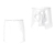 Tablier de cuisine blanc 50 cm