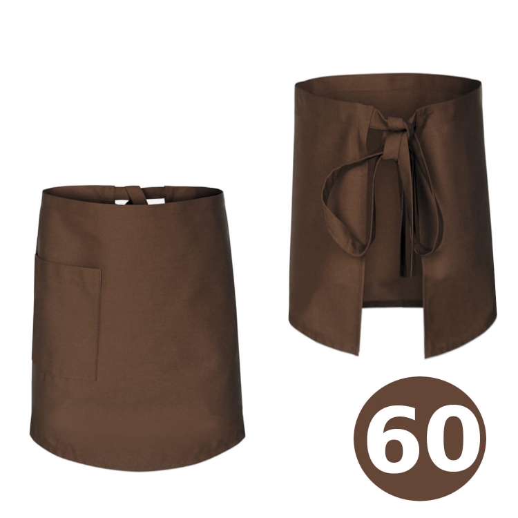 Tablier de serveur marron 60 cm