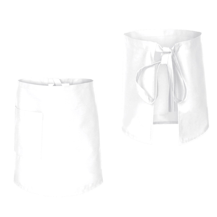 Tablier de cuisine blanc 60 cm