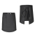 Tablier de chef serveur gris 60 cm de long
