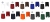 Tablier de barman orange 60 cm