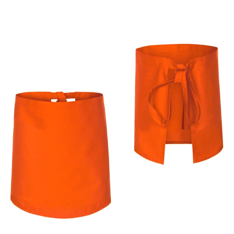 Tablier de cuisine orange 60 cm