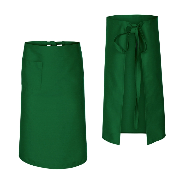 Tablier de cuisine serveur barman vert 75 cm