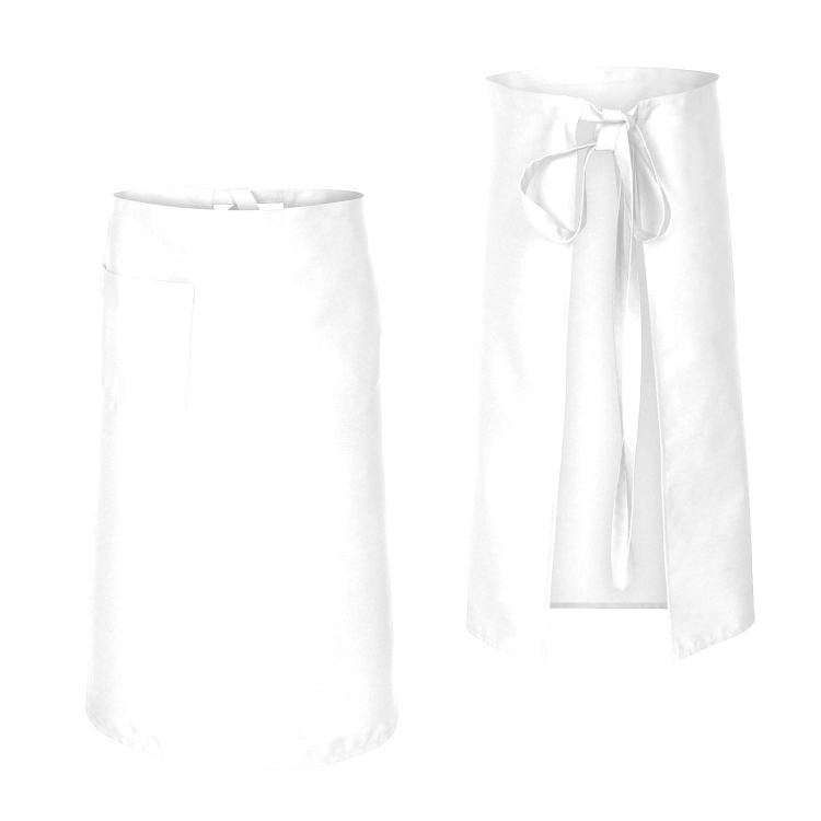 Tablier de cuisine blanc 75 cm