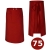 Tablier de barman rouge 75 cm de long