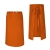 Tablier de cuisine orange pour serveur, longueur 75 cm.