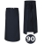 Tablier de cuisine bleu marine de 90 cm de long.