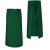 Tablier long de barman, de chef, de serveur, vert.
