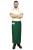 Tablier vert de serveur barman cuisinier