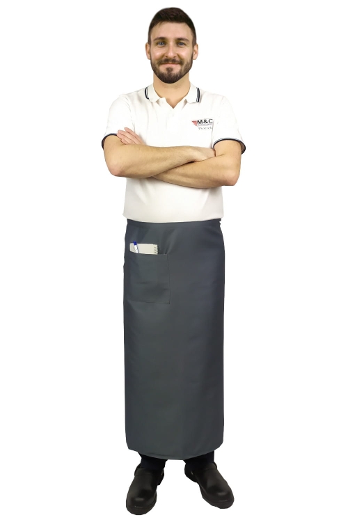 Tablier de serveur gris 90 cm