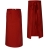 Tablier de barman long rouge 90 cm