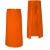 Tablier de cuisine long pour serveur en couleur orange.