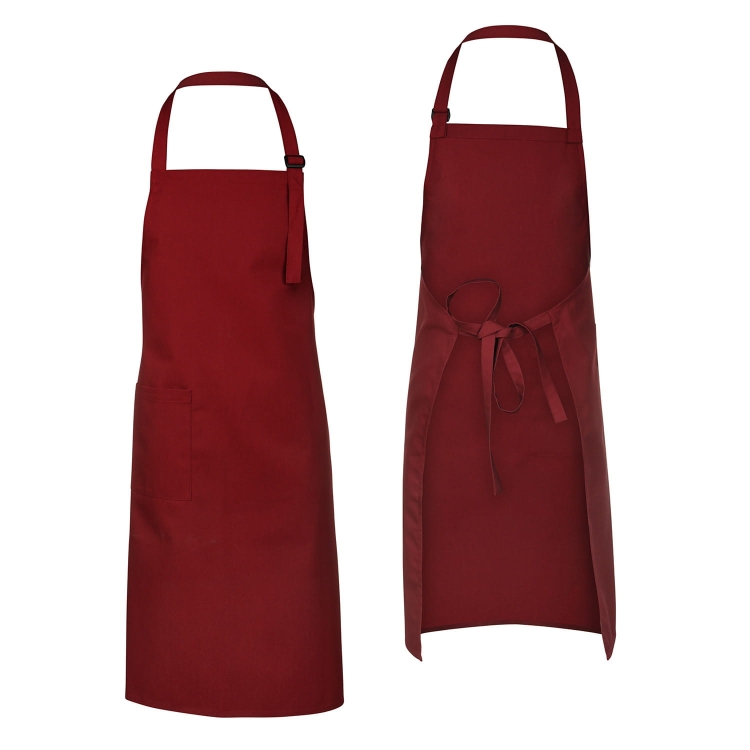 Tablier de serveur avec boucle réglable bordeaux