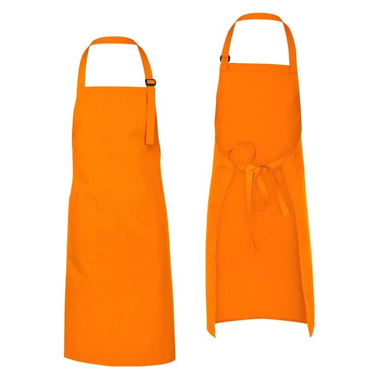 Tablier de serveur orange avec boucle réglable