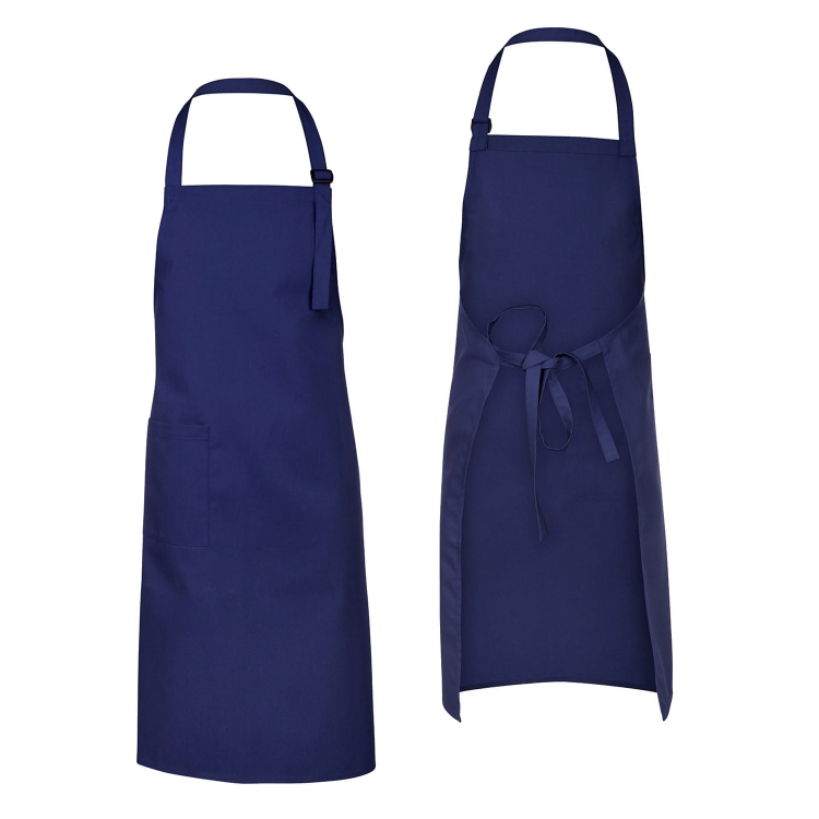 Tablier de serveur avec boucle réglable, bleu marine