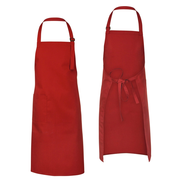Tablier de serveur avec boucle réglable, rouge