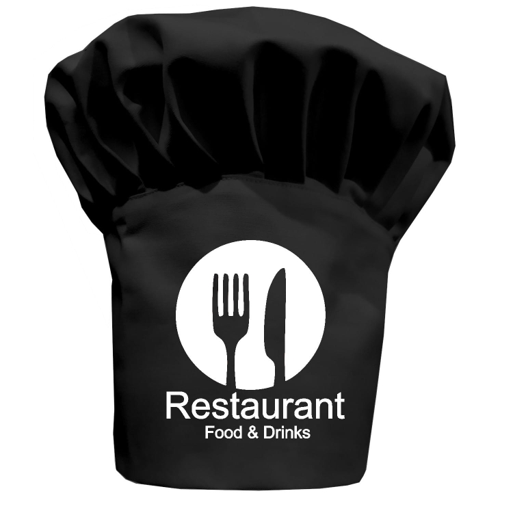 Toque de chef Restaurant Food&Drinks avec votre inscription