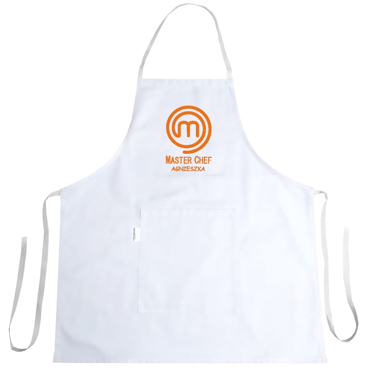Tablier avec impression MASTER CHEF et prénom