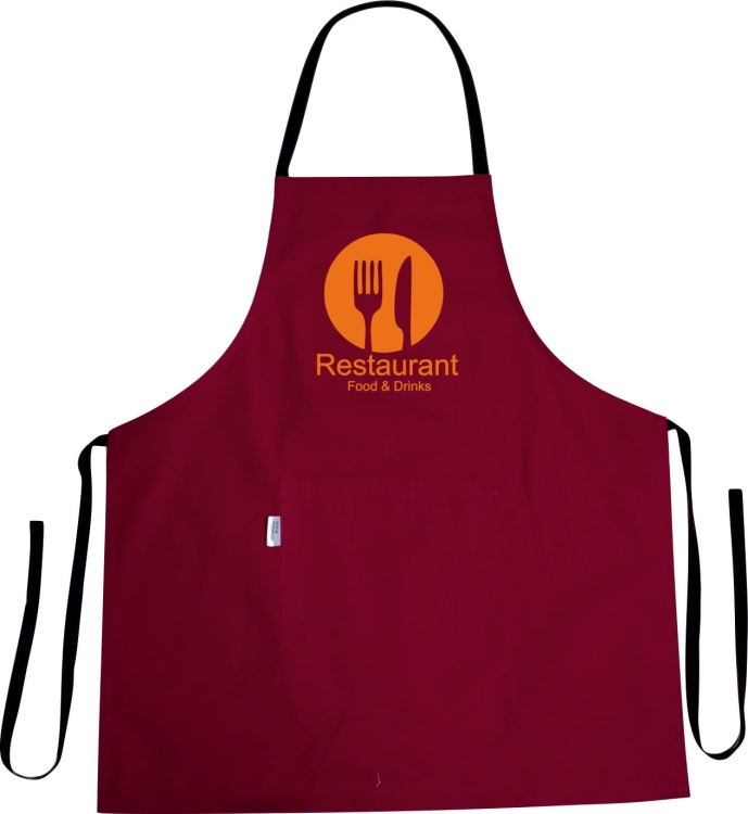 Tablier de cuisine avec impression sur le thème Restaurant Food & Drinks