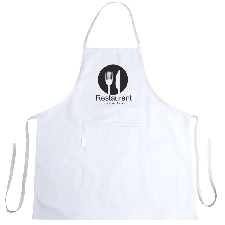 Tablier de cuisine avec impression style Restaurant Food & Drinks