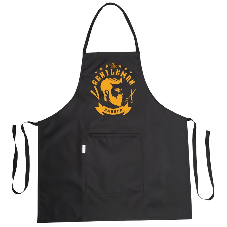 Tablier de coiffeur avec le graphisme 'Gentleman Barber'