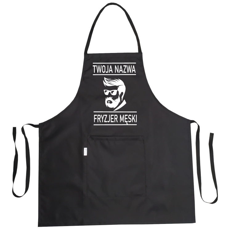 Tablier de coiffure imperméable avec graphique 'Coiffeur pour hommes'