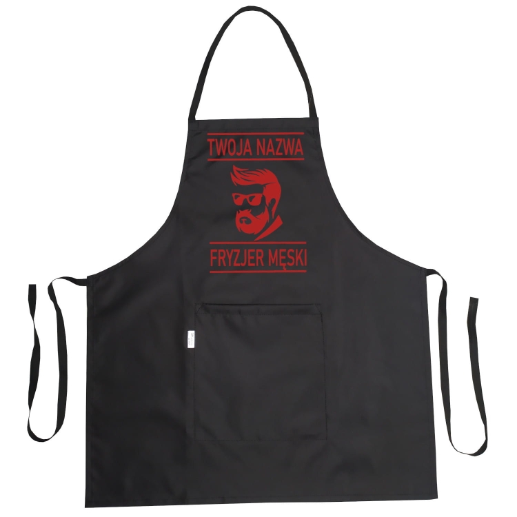 Tablier de coiffure imperméable avec graphique 'Coiffeur homme'