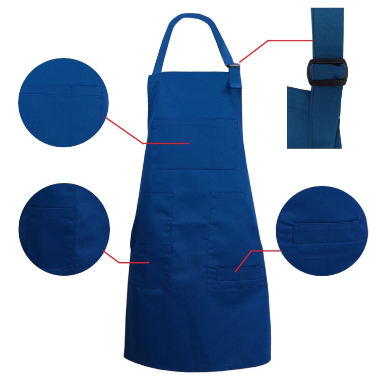 Tablier de travail de protection bleu