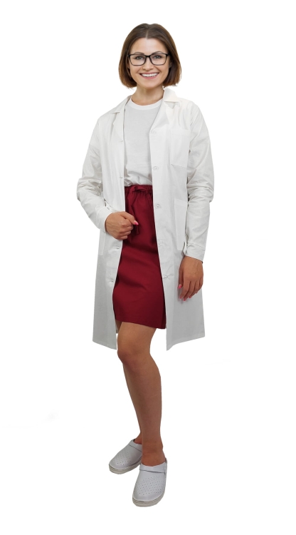 Tablier à boutons 100% coton femme