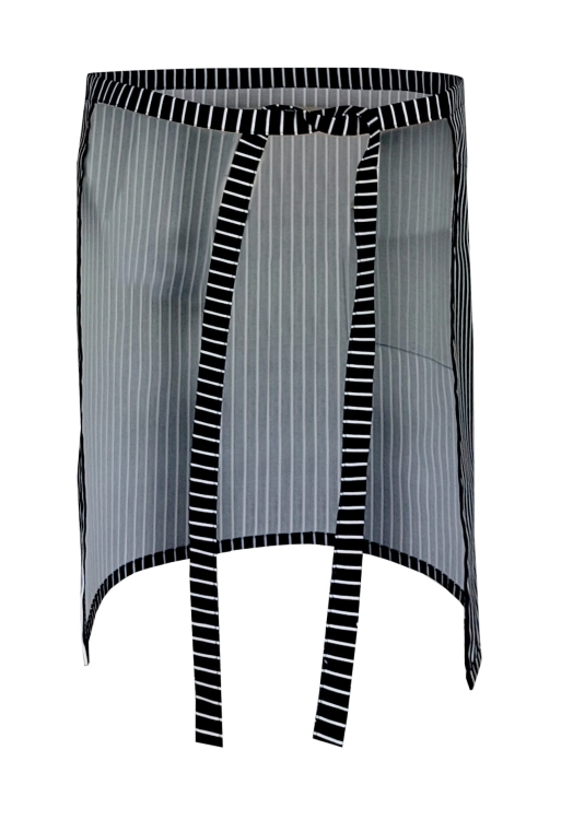 Tablier de serveur long 50 cm en couleur noire