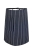 Tablier de cuisine bleu marine long. 50 cm à rayures blanches.