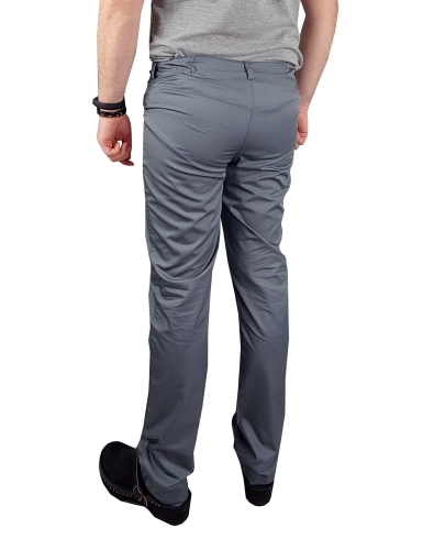 Pantalons médicaux classiques gris pour hommes