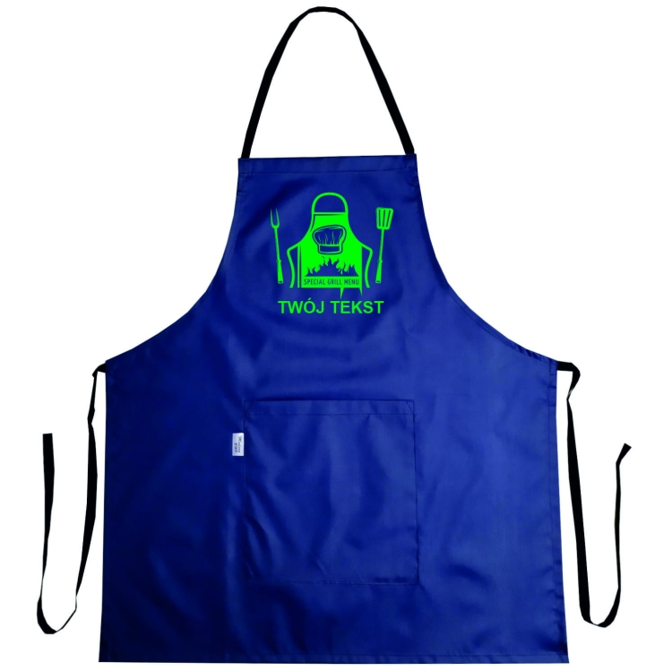 Tablier imperméable avec graphique 'Grill Menu'