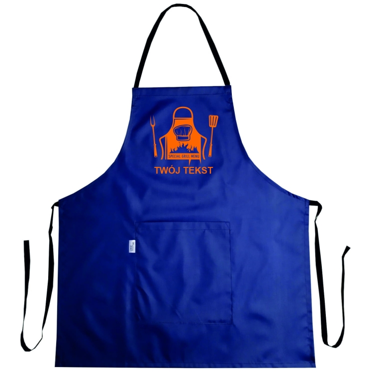 Tablier imperméable 'Grill Menu' avec graphique