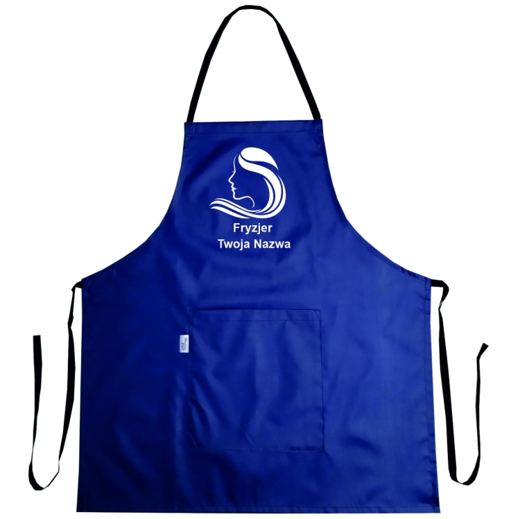 Tablier 'Coiffeur Doré' imperméable avec graphique
