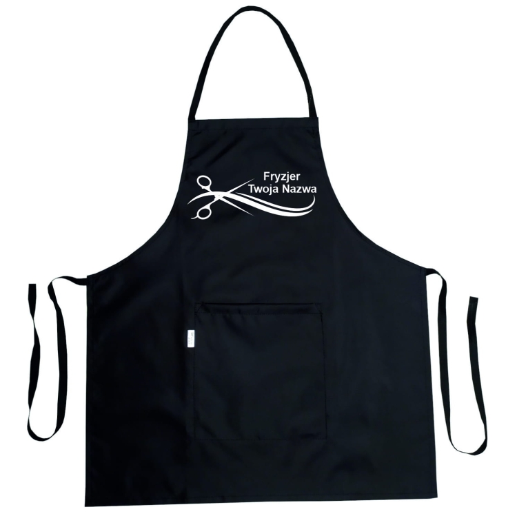 Tablier de coiffure imperméable avec le graphisme 'Ciseaux dorés'