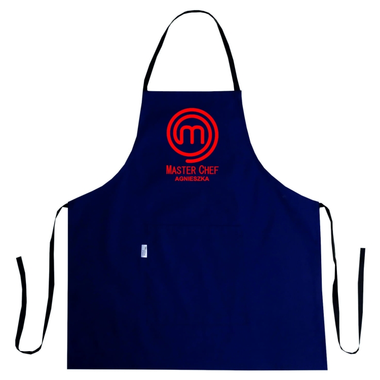 Tablier de cuisine avec impression MASTER CHEF et prénom