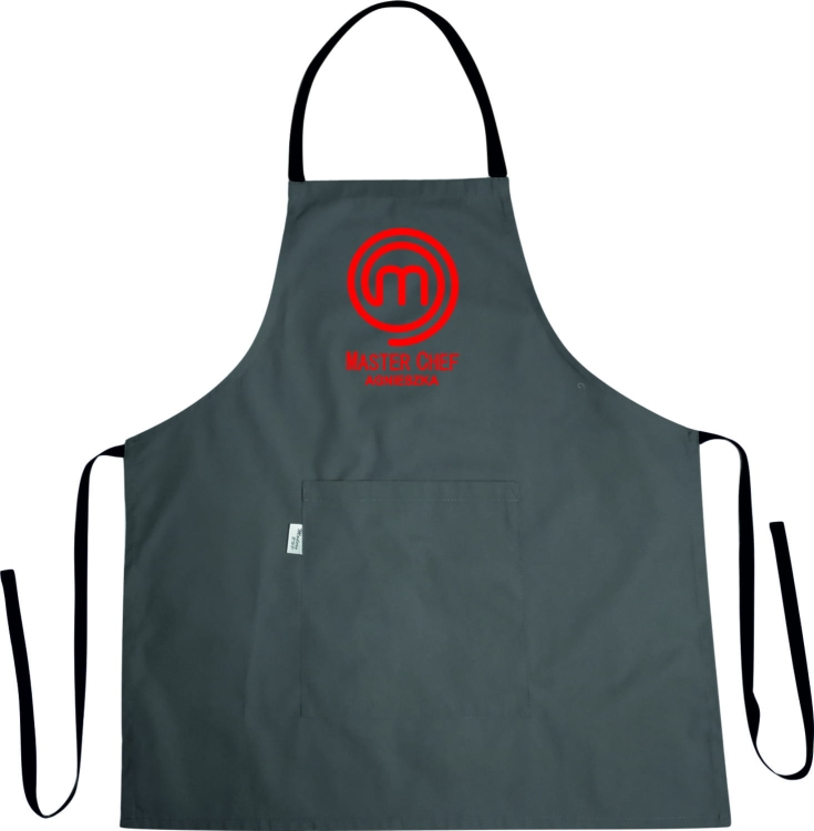 Tablier de cuisine avec le prénom et le nom MASTER CHEF