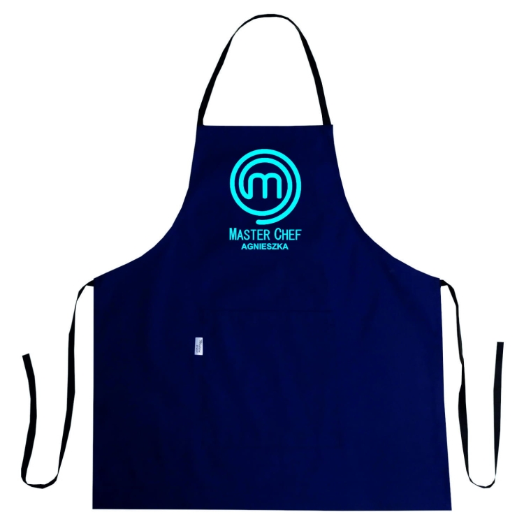 Tablier de cuisine avec impression MASTER CHEF et prénom