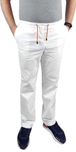Pantalons médicaux pour hommes blancs SLIM