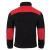 Sweat en polaire avec des inserts rouges en noir.