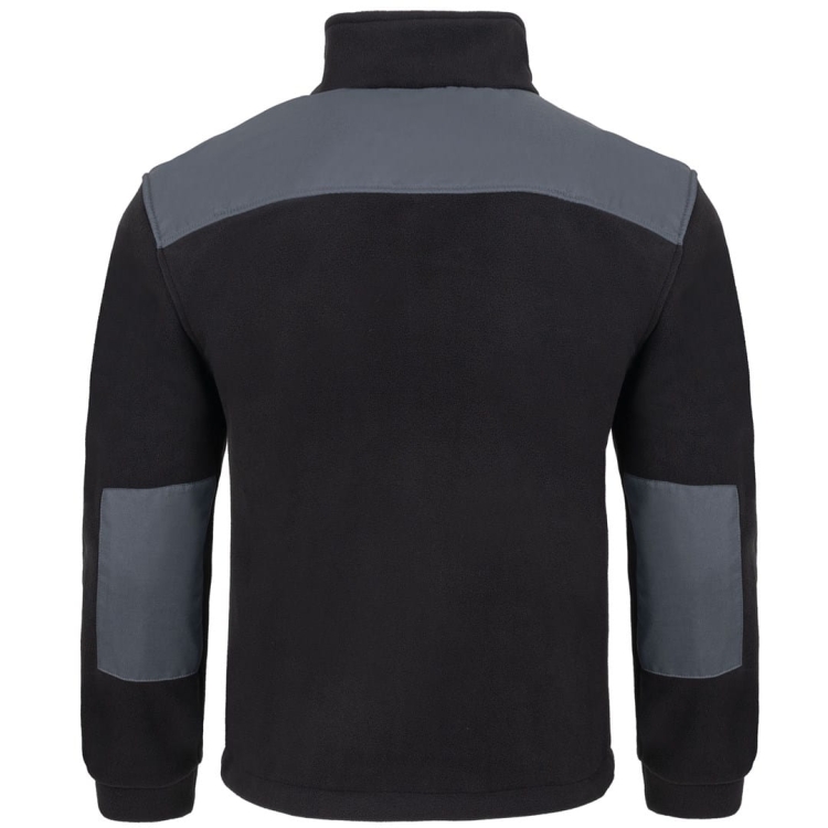 Sweat en polaire avec des inserts gris en couleur noire.