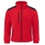 Sweat en polaire rouge avec des inserts noirs